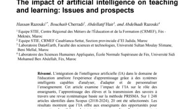 L’impact de l’intelligence artificielle sur l’enseignement et l’apprentissage : Enjeux et perspectives