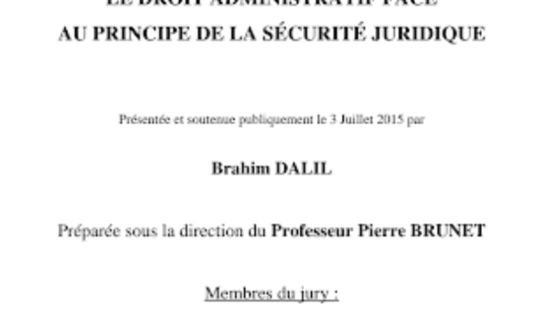 LE DROIT ADMINISTRATIF