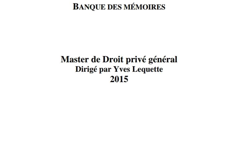 La Responsabilité du fait de l’intelligence artificielle La Responsabilité du fait de l’intelligence artificielle
