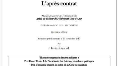 L’après contrat