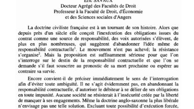 la fin de la responsabilité contractuelle