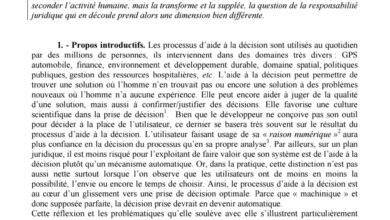 Intelligence artificielle et responsabilité civile
