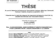 PLURIJURIDISMES, JUGES SUPRÊMES ET DROITS FONDAMENTAUX