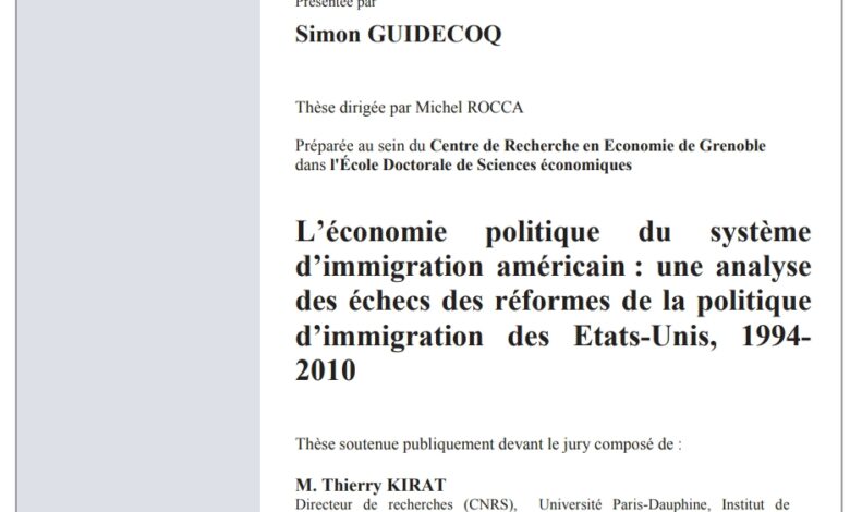 L’économie politique du système de immigration américain