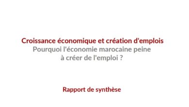 Croissance économique et création d’emplois Pourquoi l’économie marocaine peine à créer de l’emploi ?
